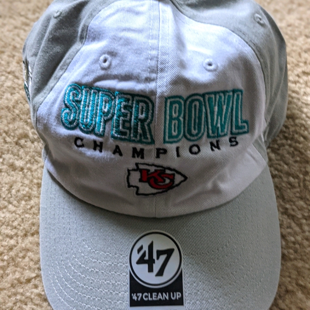 Kansas Superbowl Champions '47 Clean Up Cap